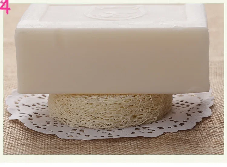 

100 шт./лот натуральная люффа Luffa Loofa Pad Spa Bath держатель мыла для лица оптом