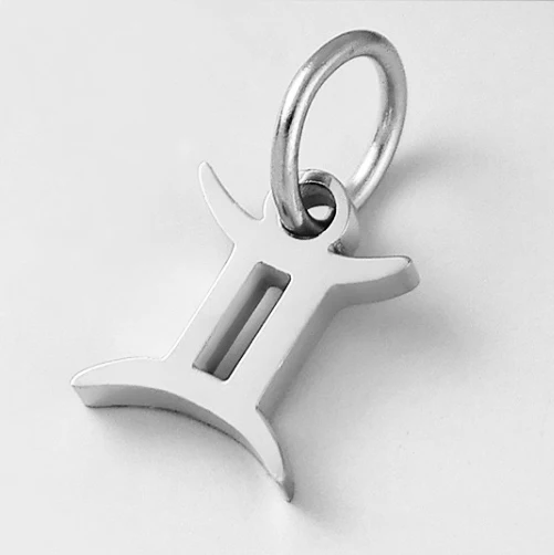 Stainless Steel Zodiac Star Pendant Necklace Accessory