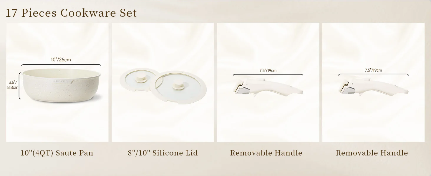 detachable handle pots pans