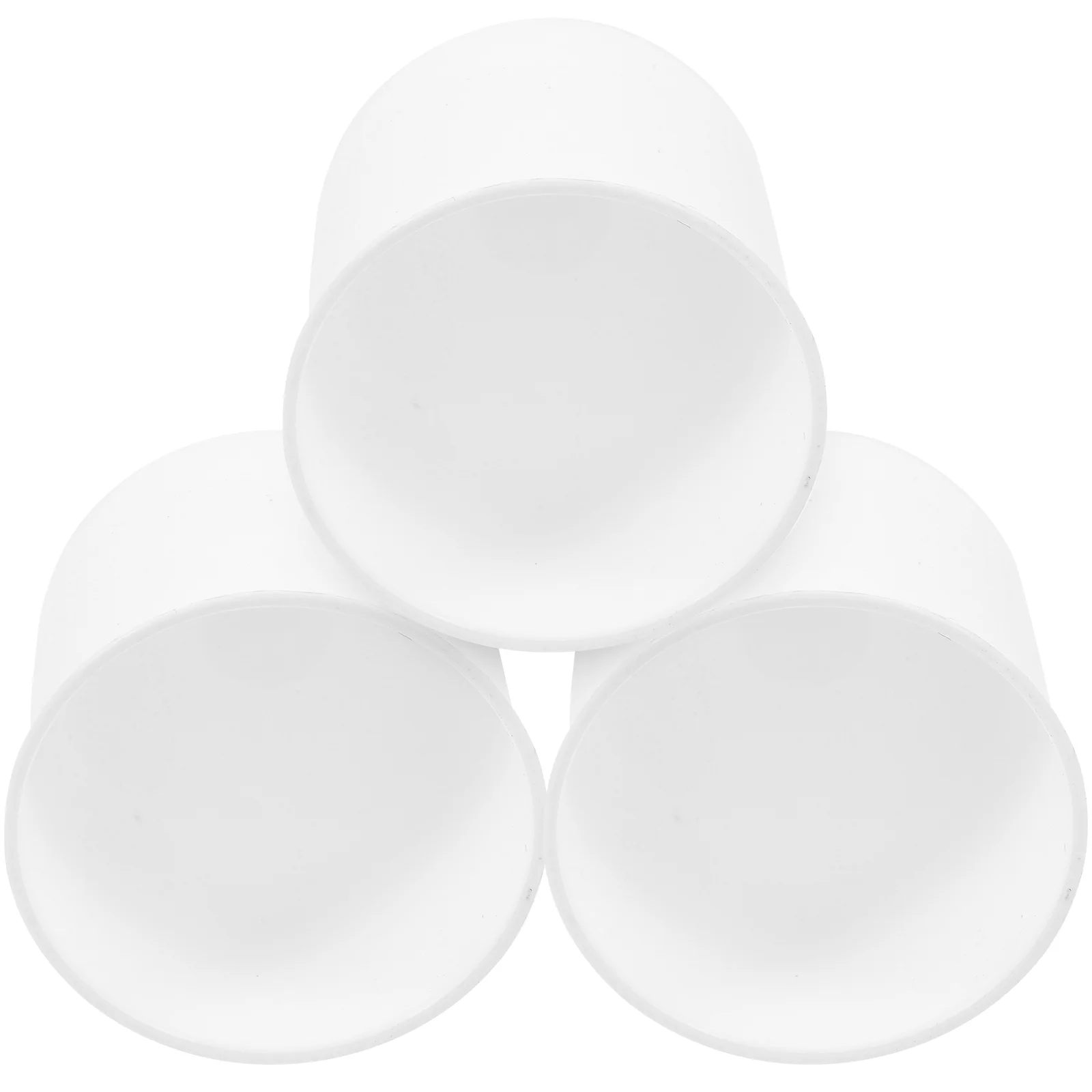 3Pcs White Toilet Bowl Brush Holder Bathroom Cleaning Plastic Cup Container Scrubber Supply Storage Accessories For Merchandises
