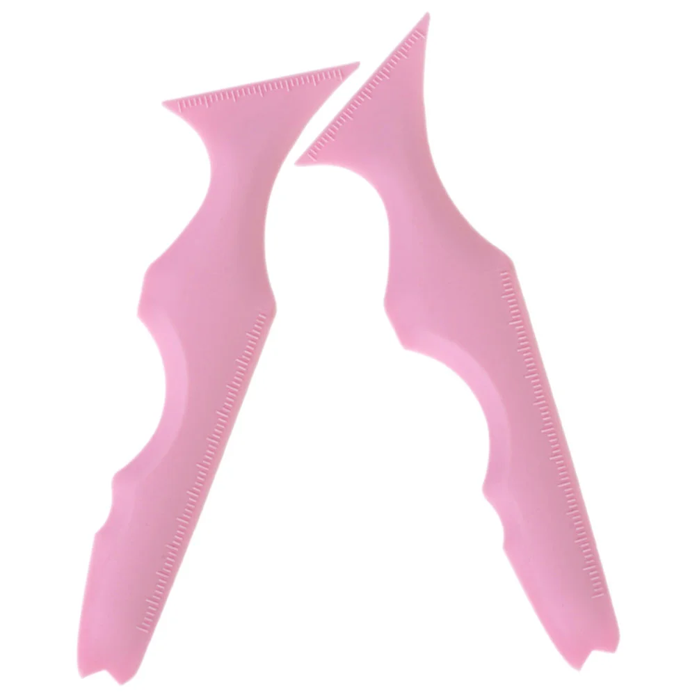 

Silicone Beauty Ruler In Reusable Eyeliner Stencils Winged Tip Eyeliner Aid Eyebrow Stencil Multi-Purpose Makeup Tool