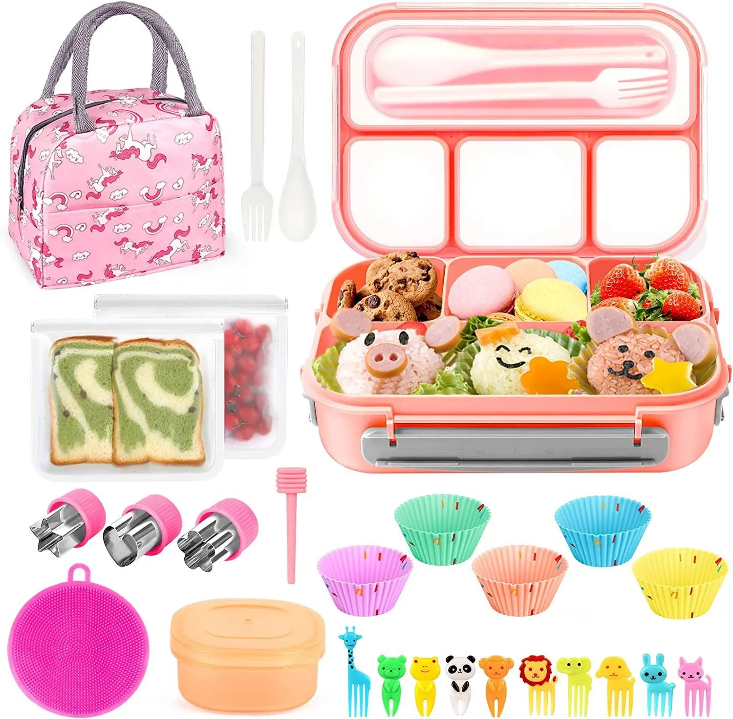 Portable Lunch Box Lunch Bags for Children School Office Bento Box