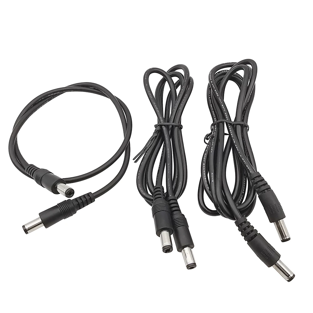 1pcs dc power plug cable wire 5 5 x 2 1mm male to 5 5 x 2 1mm male