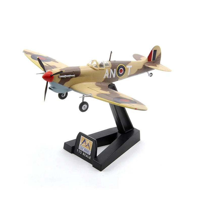 

1/72 Scale EASY MODEL 37216 British Air Force Spitfire MK VC Fighter 417 Squadron Finished Model Static Collectible Toy Gift