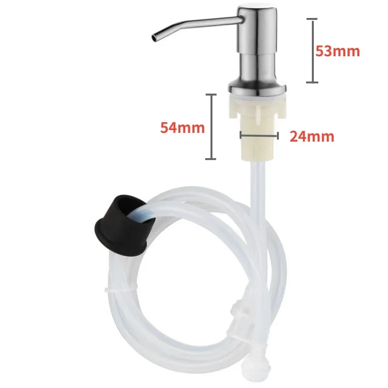 Stainless Steel Shampoo Soap Dispenser Pump Cleanser Bottle Extension Tube Kit Replacement Under Deck Mounted Sink Accessories soap dispenser shampoo dispenser soap dispenser bottle