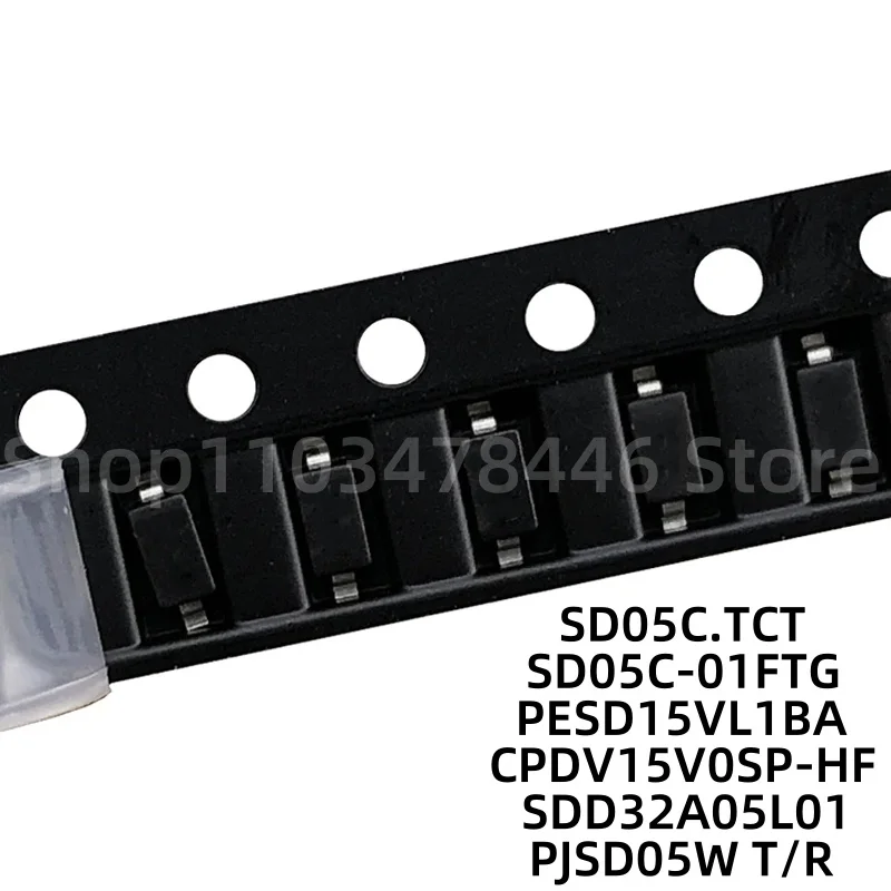 

100 шт SD05C.TCT SD05C-01FTG PESD15VL1BA CPDV15V0SP-HF SDD32A05L01 PJSD05W T/R SOD-323