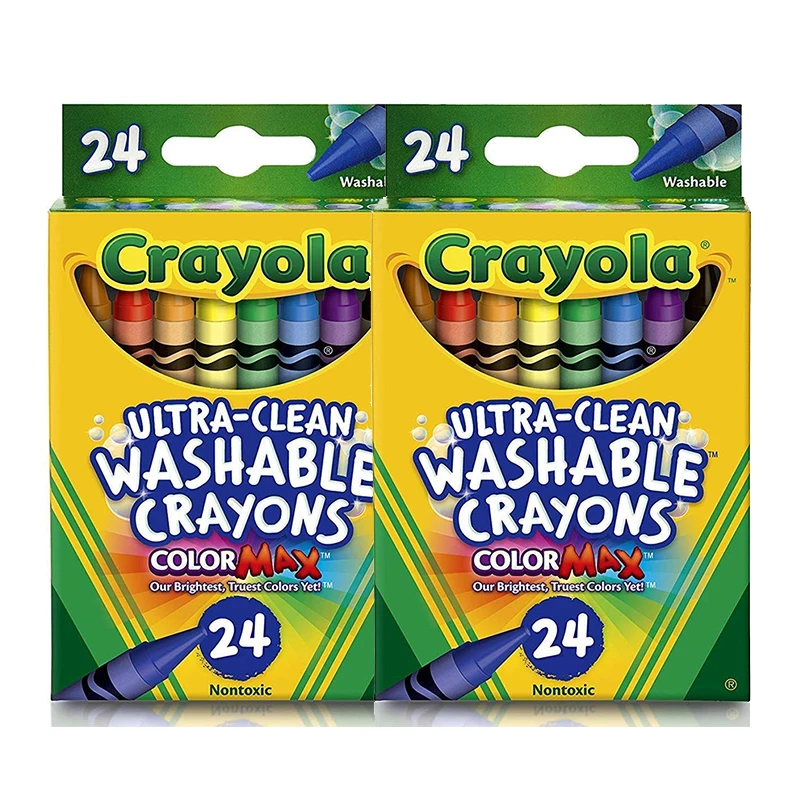 Crayola Large Washable Crayons, 16 Ct, School Supplies for Kindergarten,  Toddler Crayons Gifts for Kids - AliExpress