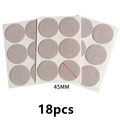 Felt Chair Leg Pads - Thick Non-Slip Floor Protectors, Self-Adhesive Furniture Accessories