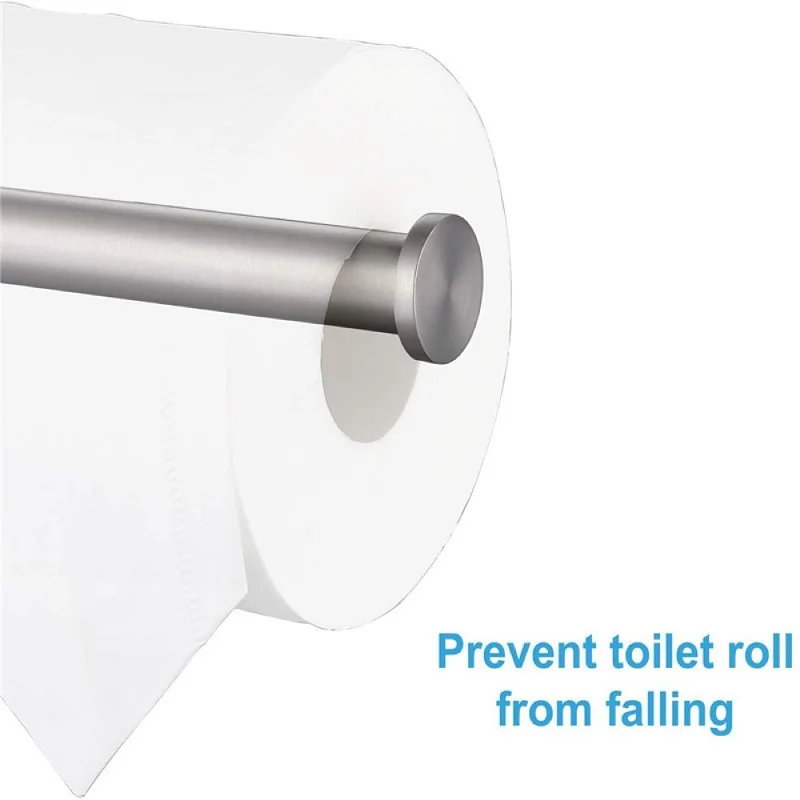 Self Adhesive Toilet Paper Holder Stainless Steel Paper Tissue Rack Wall Mounted Bathroom Kitchen Toilet Roll Holder