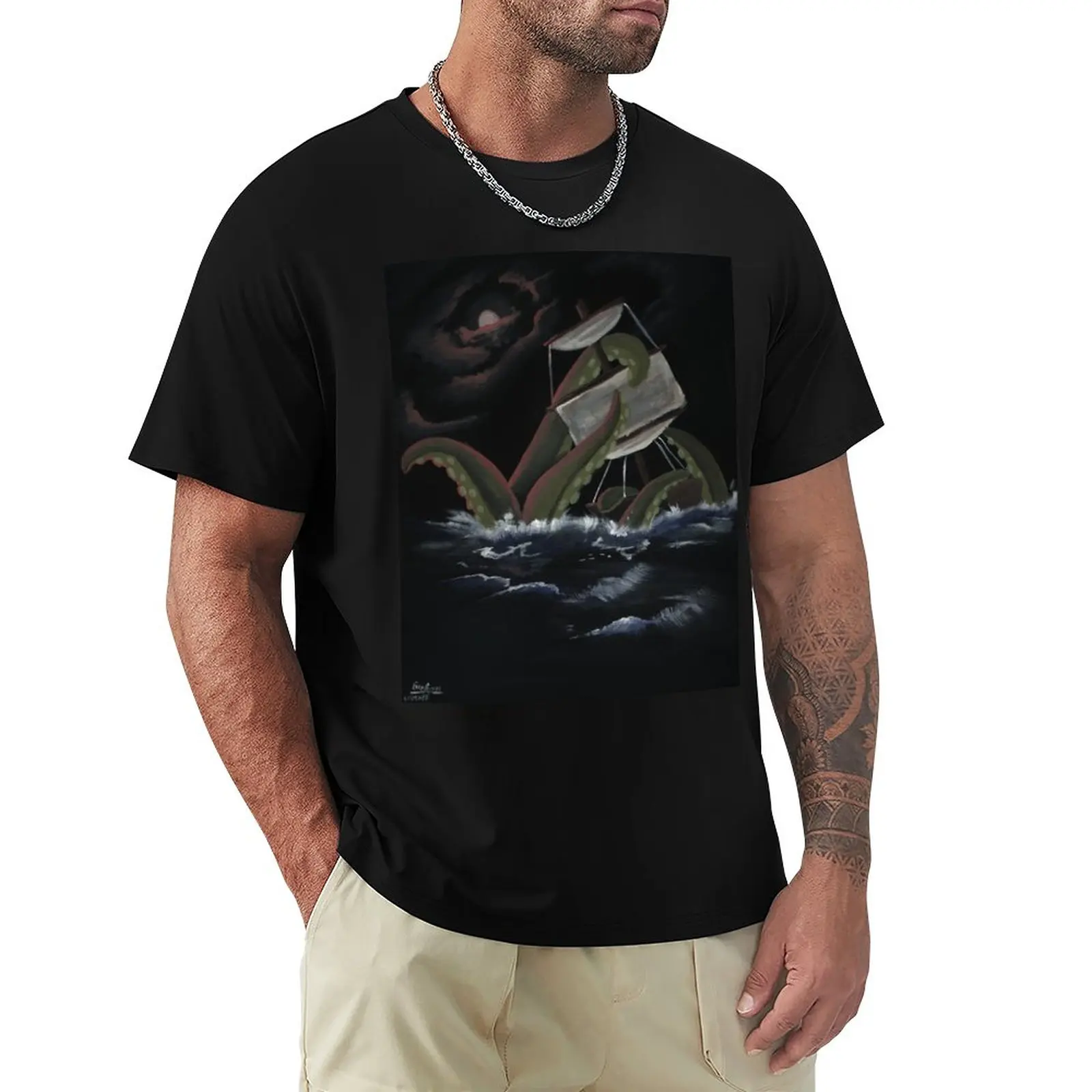 

Ship at Sea T-Shirt anime customized t shirts mens graphic t-shirts funny