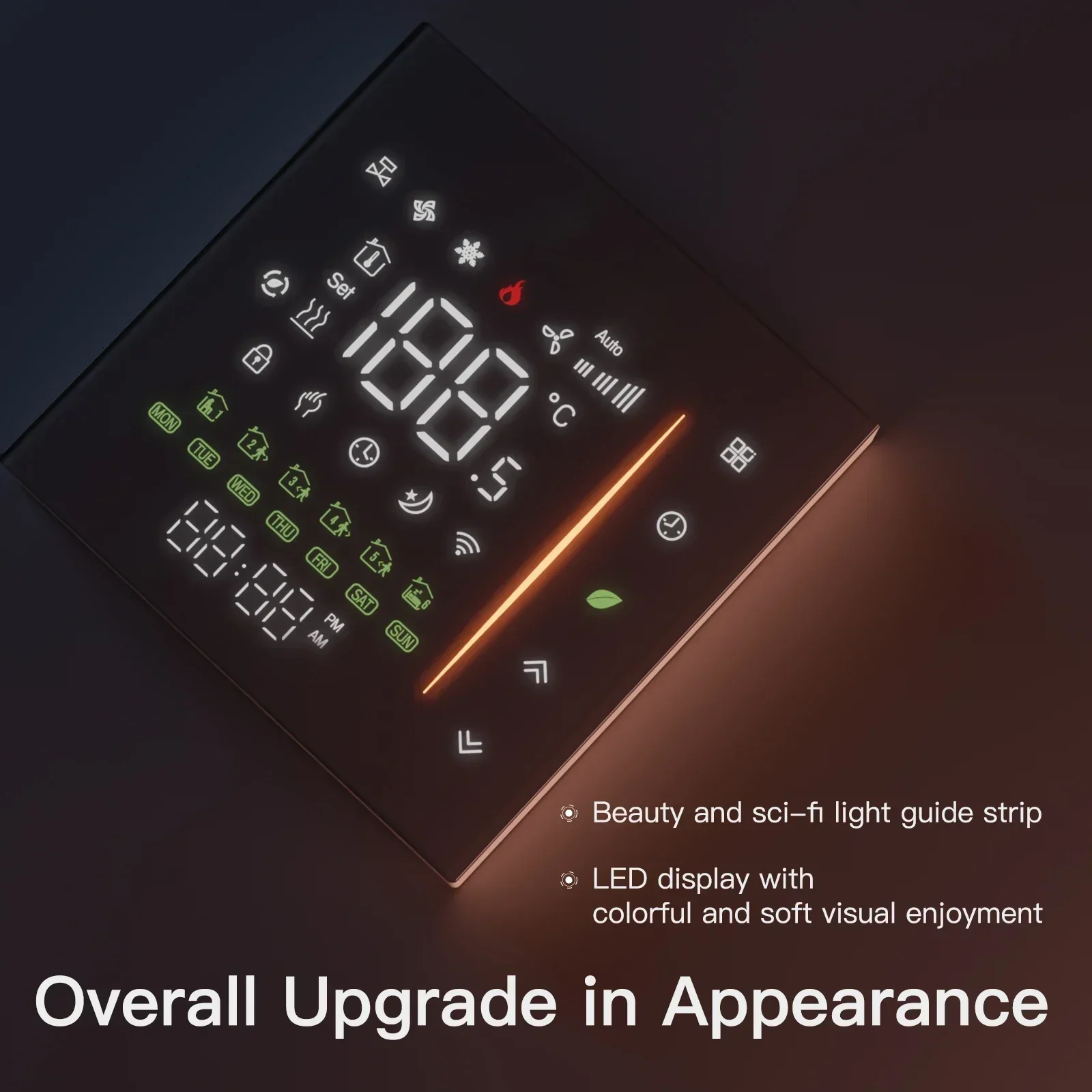 MOES Zigbee Thermostat Room Temperature Controller Water/Electric Floor Heating Gas Boiler Humidity Tuya Work with Alex 5A16A
