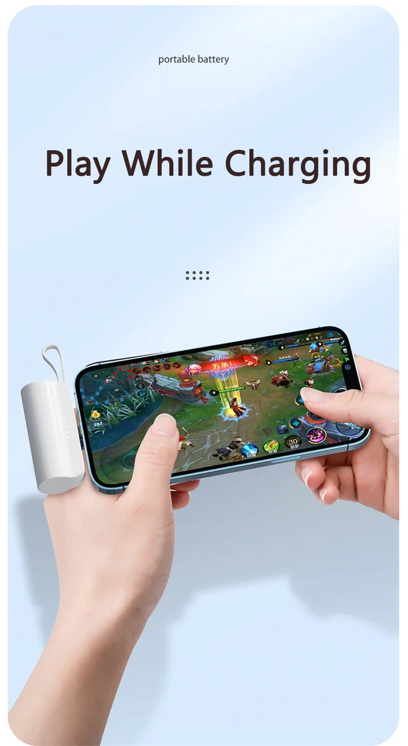 Mini Power Bank 5000 Mah External Battery Charger For Smartphones_voghion.com