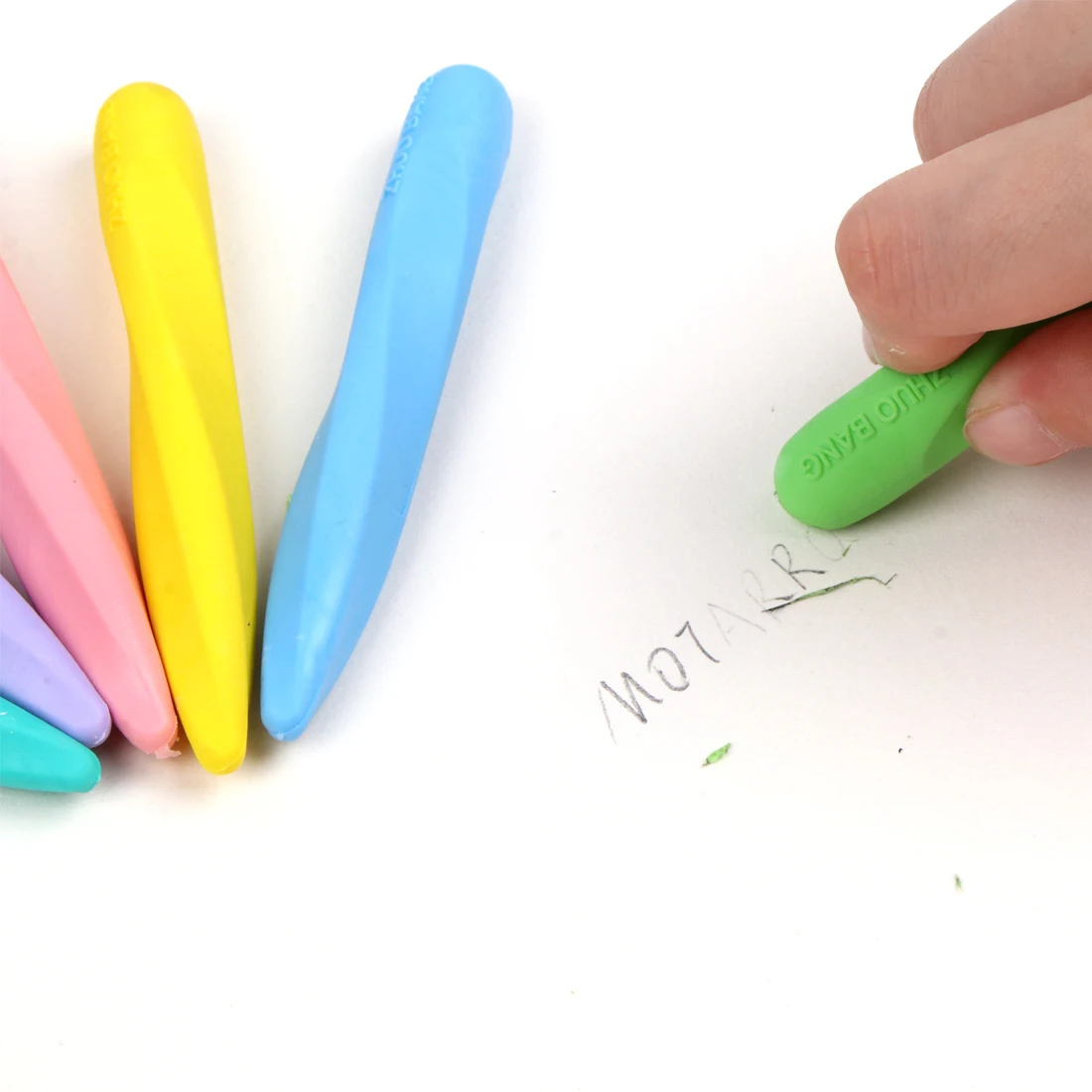 Pencil Eraser 3Pcs/Box Creative Cartoon Soft Double Head Large Hole School pencil eraser