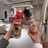 23.67oz Let's Go Space Astronaut Sports Water Bottle with Straw, Leakproof & Portable, BPA-Free PC,  High Temperature Resistant 2