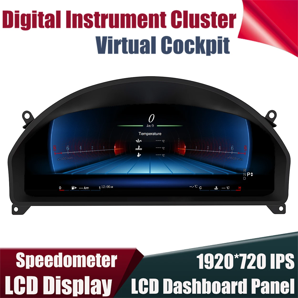 Panel de Instrumentos Digital de 12.3'' para Mercedes Benz Clase E Coupé W207 C207 NTG4.0 10-14, Velocímetro LCD, Odómetro 1