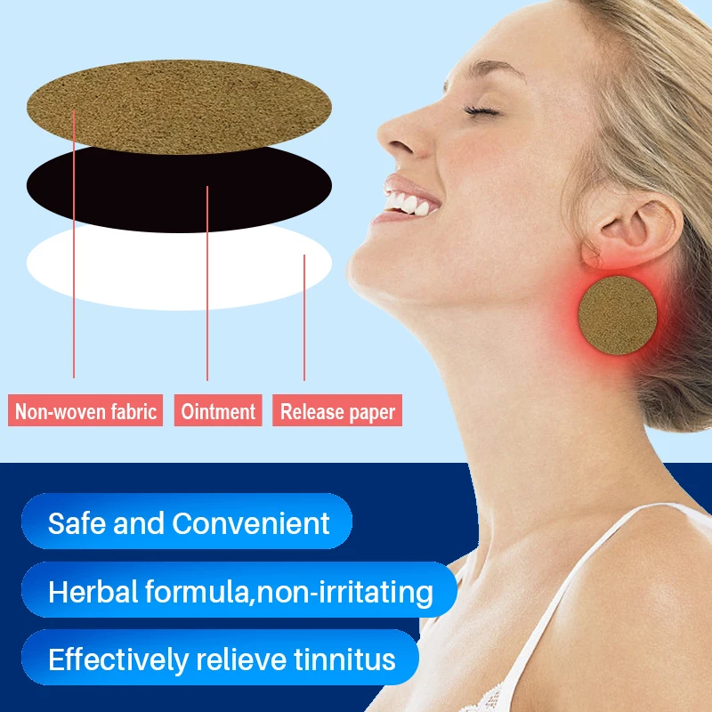 Tinnitus Treatment Patch Otitis Wormwood Care Patch Improves Migraine Earache Hearing Loss Ear Hearing Protection
