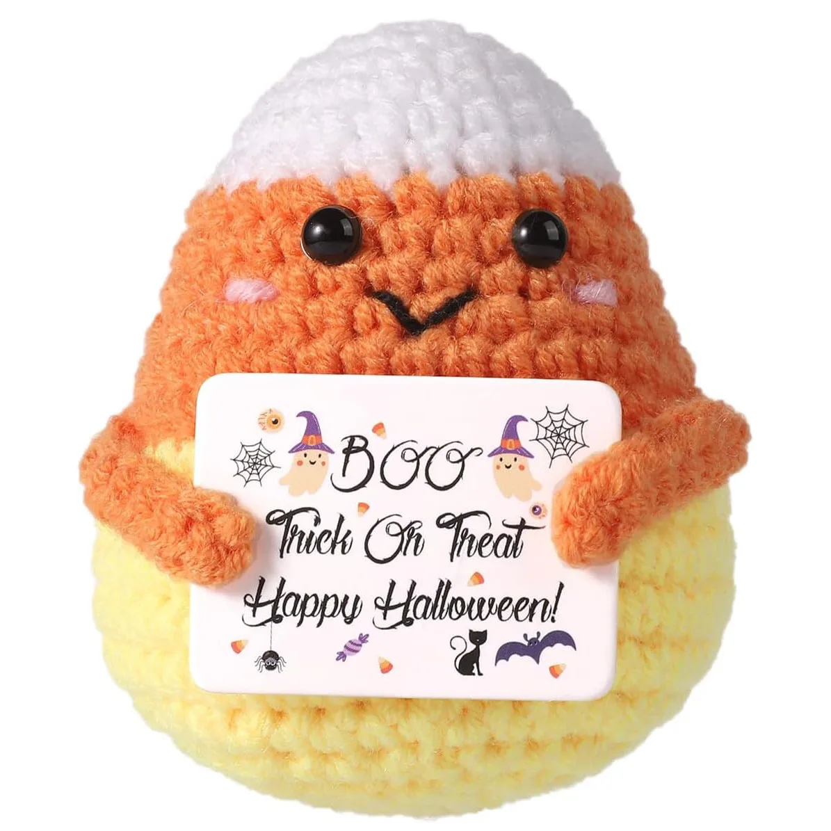 Positive Avocado Crochet Doll with Card