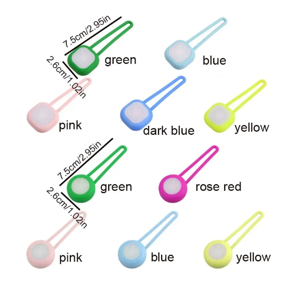 Dog Collar Pet Collar Pet Necklace Waterproof Pet Led Walking Night Pendant Hanging Silicone Pet Collar Pendants Colorful with LED Light Dog Pendant Night Light