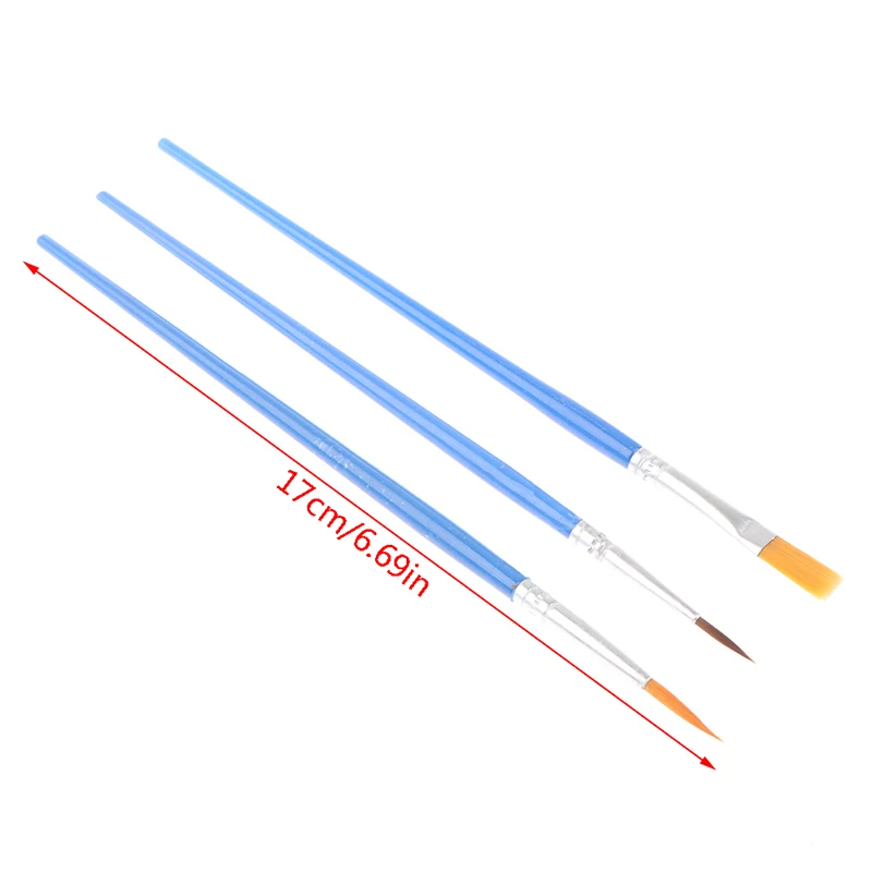 아크릴 수채화 라운드 뾰족한 나일론 헤어, 작은 브러시 벌크, 세부 그림용, 아티스트 플랫 페인트 브러시, 50 개
