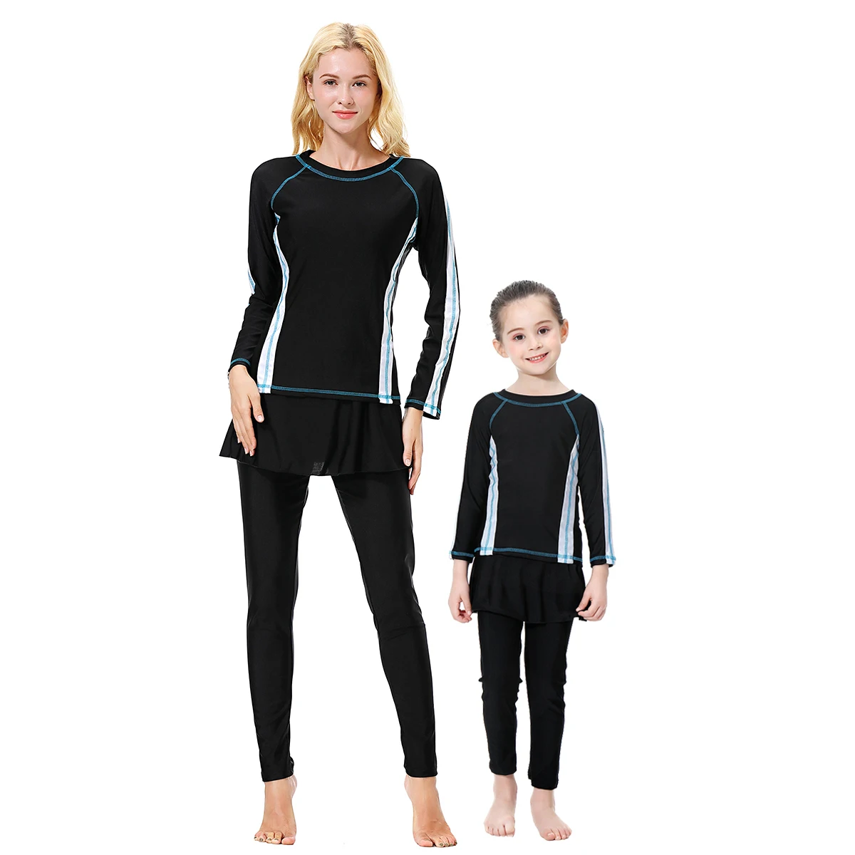 

3 PCS Muslim Swimwear Burkini Modest Bathing Suit Islamic Swimsuit for Women for Girls