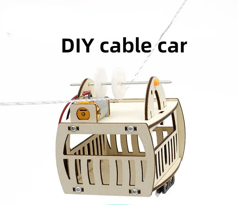 

Cable Car Model Material Package Children's Fun DIY Handmade Aerial Hanging Basket Educational Equipment Student Science Toys