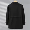 Woolen Jacket Men Plus Size 12XL Solid Color Jackets Woolen Coats Male Autumn Winter Long Style Jacket Fashion Casual 2