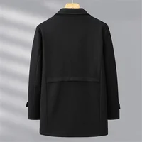Woolen Jacket Men Plus Size 12XL Solid Color Jackets Woolen Coats Male Autumn Winter Long Style Jacket Fashion Casual 2