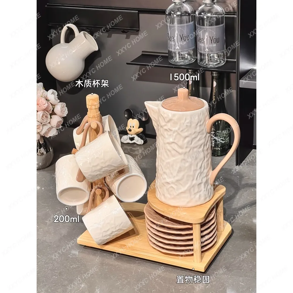

Ceramic Kettle Tea Cup Suit Household Living Room Drinking Ware Water Cup