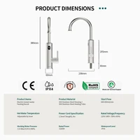 Briwellna-Chauffe-eau électrique instantané sans réservoir, robinet de cuisine 2 en 1, 220V, KM12 5