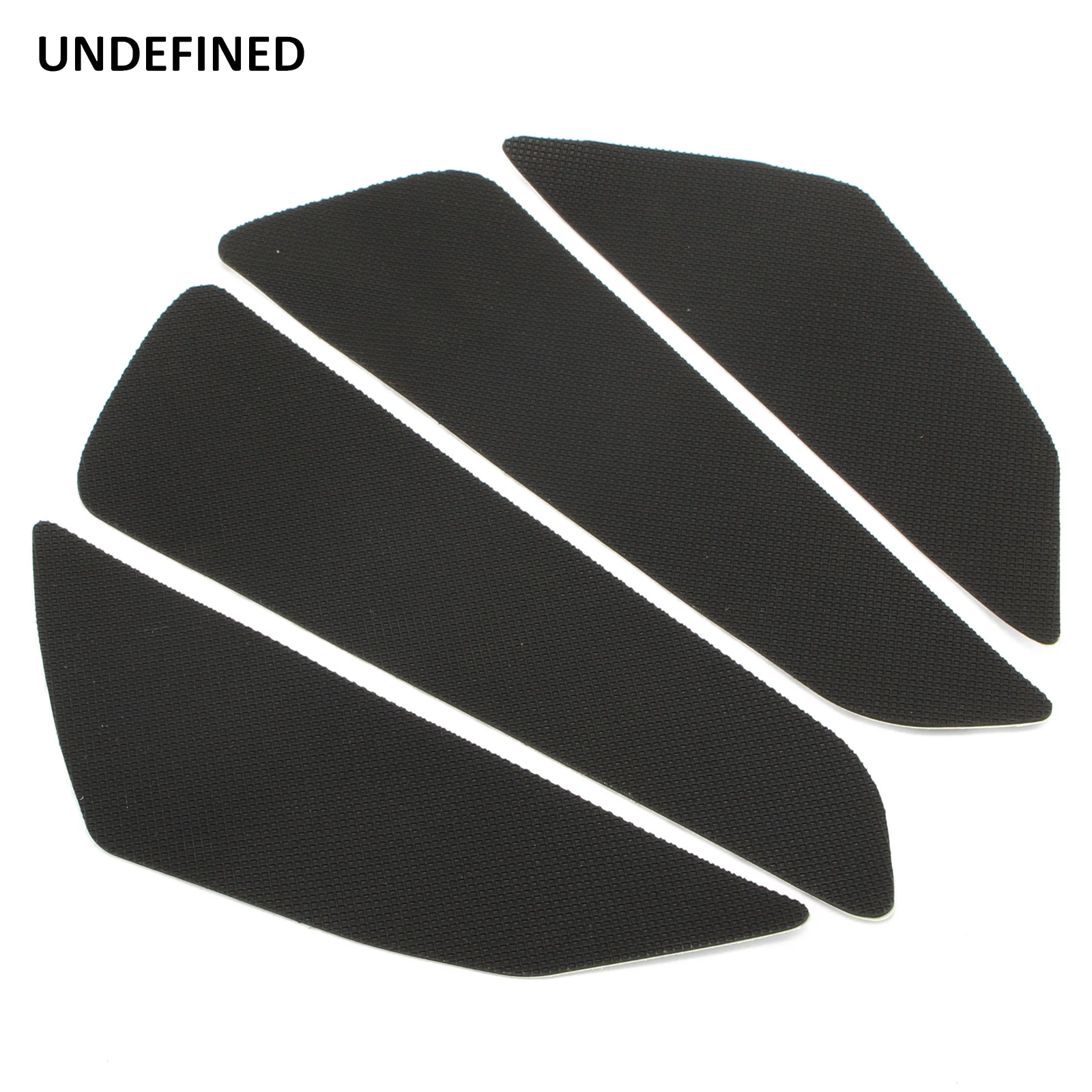 Universal fuel tank traction side pad Motorcycle rubber decals Black Gas knee grip protector sticker For Honda Yamaha Suzuki CB
