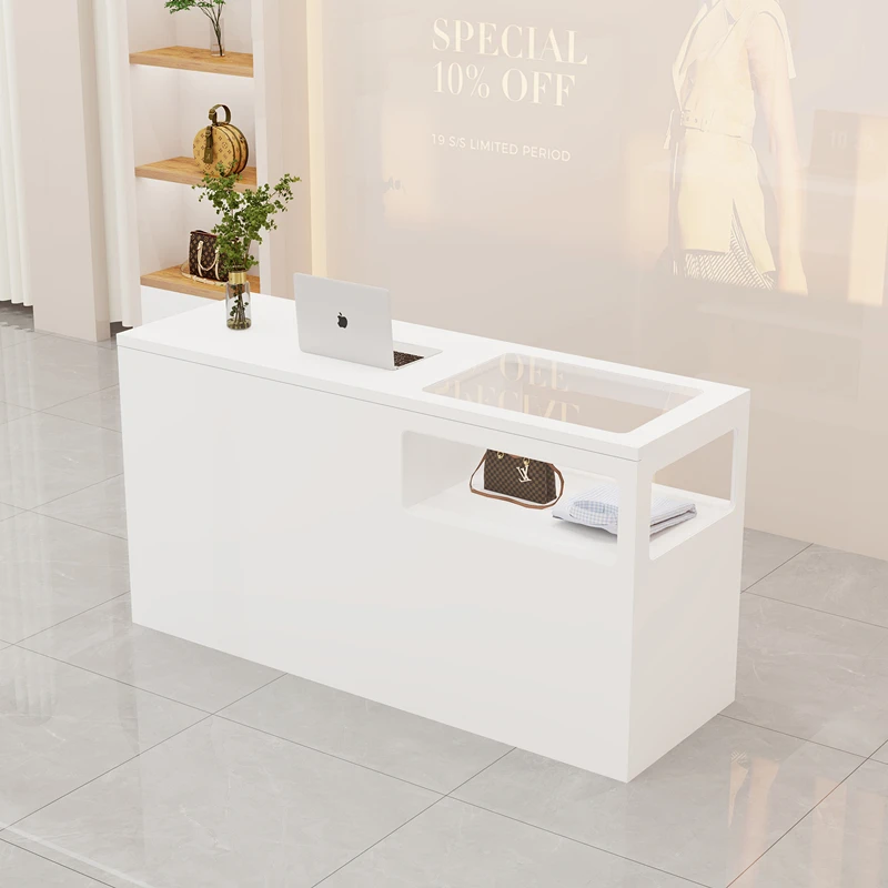 Luxury Executive Reception Desk Office Furniture Help Front Salon Beauty Institute Counter Bancone Reception Entrances Modern