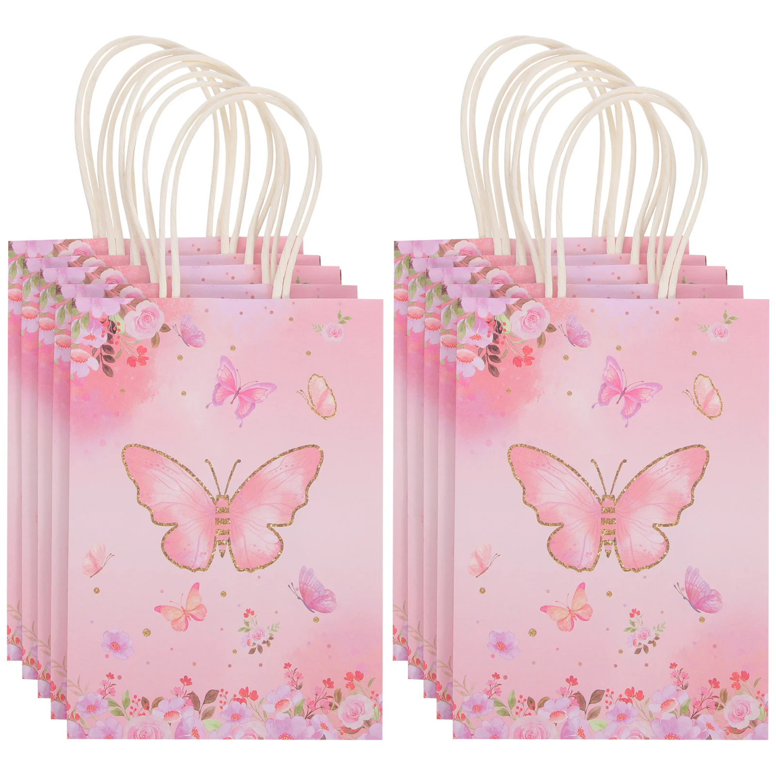 

12 Pcs Christening Tote Bag Handheld Gift Bags Medium Size Packaging Party Treats Bulk Goodies