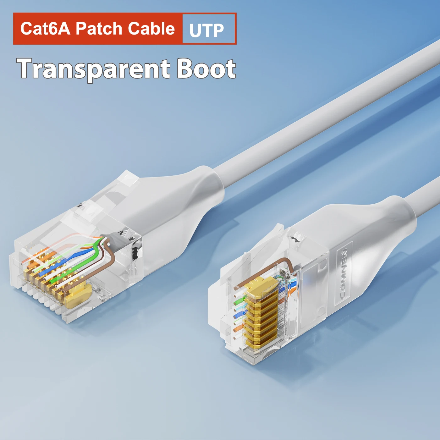 Comnen cat6a cabo de remendo de iluminação ethernet flexível fino 3.8mm utp rj45 poe lan cabo para switch ps5 roteador xbox computador