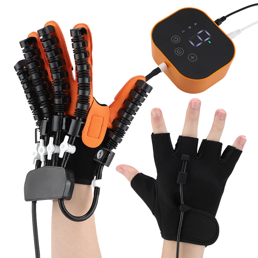 Hand Rehabilitation Finger Trainer Robot Glove Hand Stroke Physiotherapy Equipment Splinted Hand Assist Exercise Relief Stiffnes