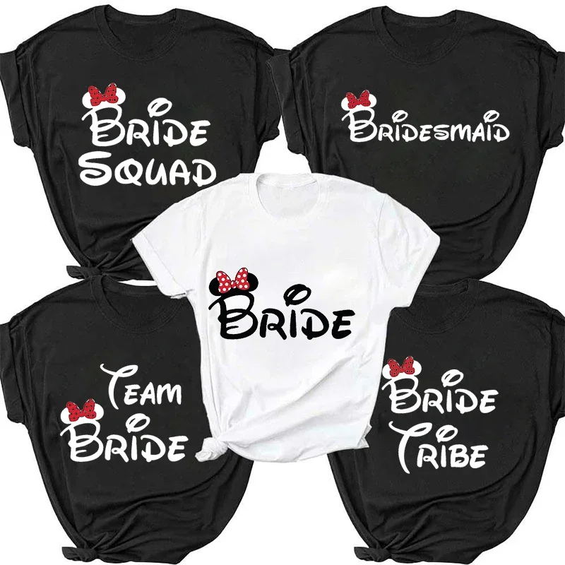 

Friends Bachelorette Party T-shirt Team Bride Tee Bridesmaid Bride Squad Crew Tshirt Bridal Shower Bachelor Top Hen Party Shirt