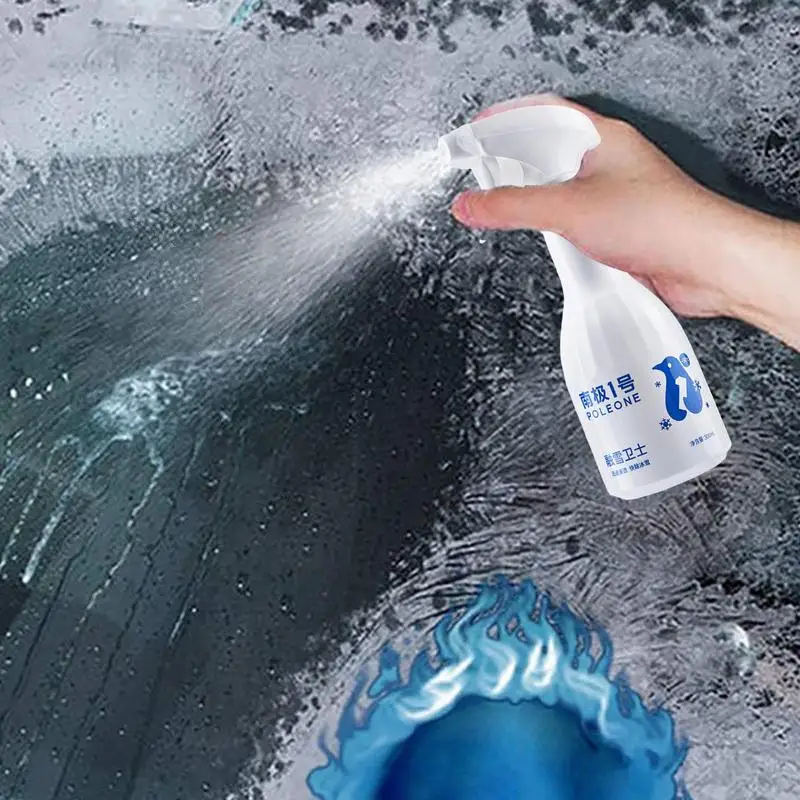 Windshield De-Icer Spray 300ml Car Window Defroster Spray Winter Cold Weather Deicing Snow Melting for Truck SUV RV