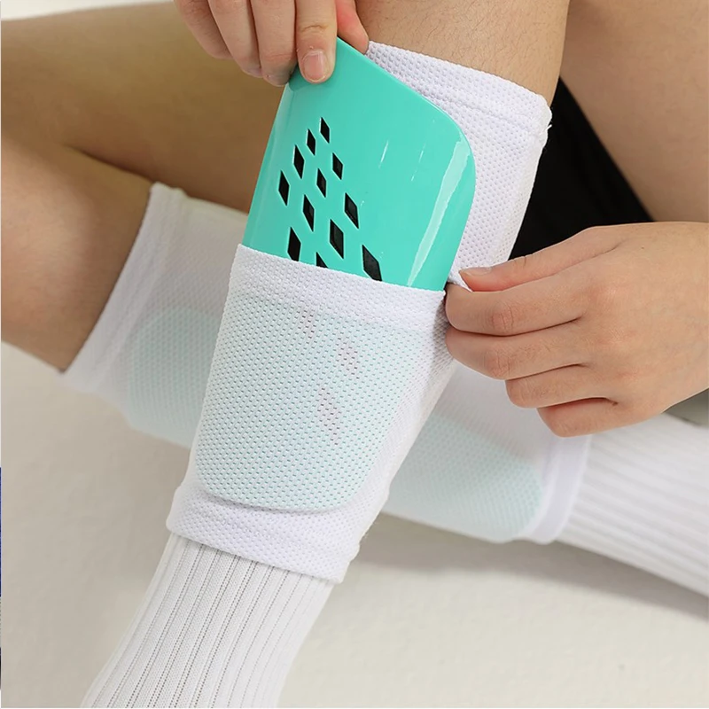 Equipment Football Shin Guards Set Adults Kids Sports Legging Cover Outdoor Protection Gear Non Slip Soccer Sock With Leg Guards shin guard pads soccer shin guards
