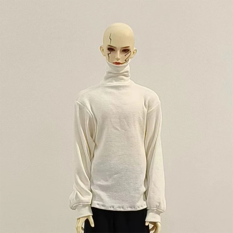 

New 1/3 Doll's Clothes High Neck Sweater for 73cm Male Bjd Doll Versatile Inside Outside Wear Dress Up Doll Accessories, No Doll