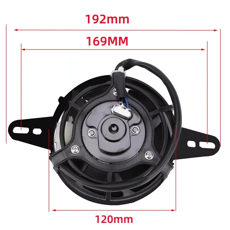 Motorcycle Cooling Fan 120mm FOR 200cc 250cc 300cc Dirt Pit Bike Motorcycle ATV Quad Oil Cooler Water Radiator Electric 12V motorcycle cooling fan