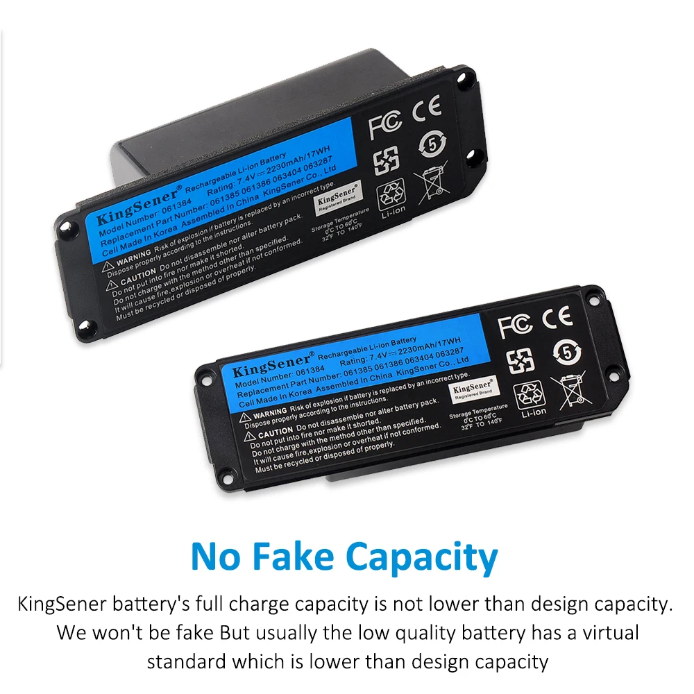 High-Capacity Rechargeable Battery for BOSE SoundLink Mini Bluetooth Speaker, 7.4V 17Wh