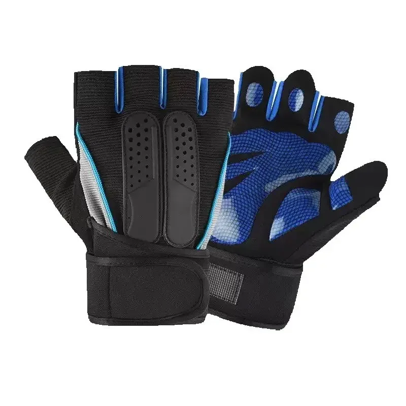 Fitness Halbfingerhandschuhe Männer und Frauen Handgelenkschutz Sport Hantel Reiten rutschfeste horizontale Stange Übungstraining – Detail 3