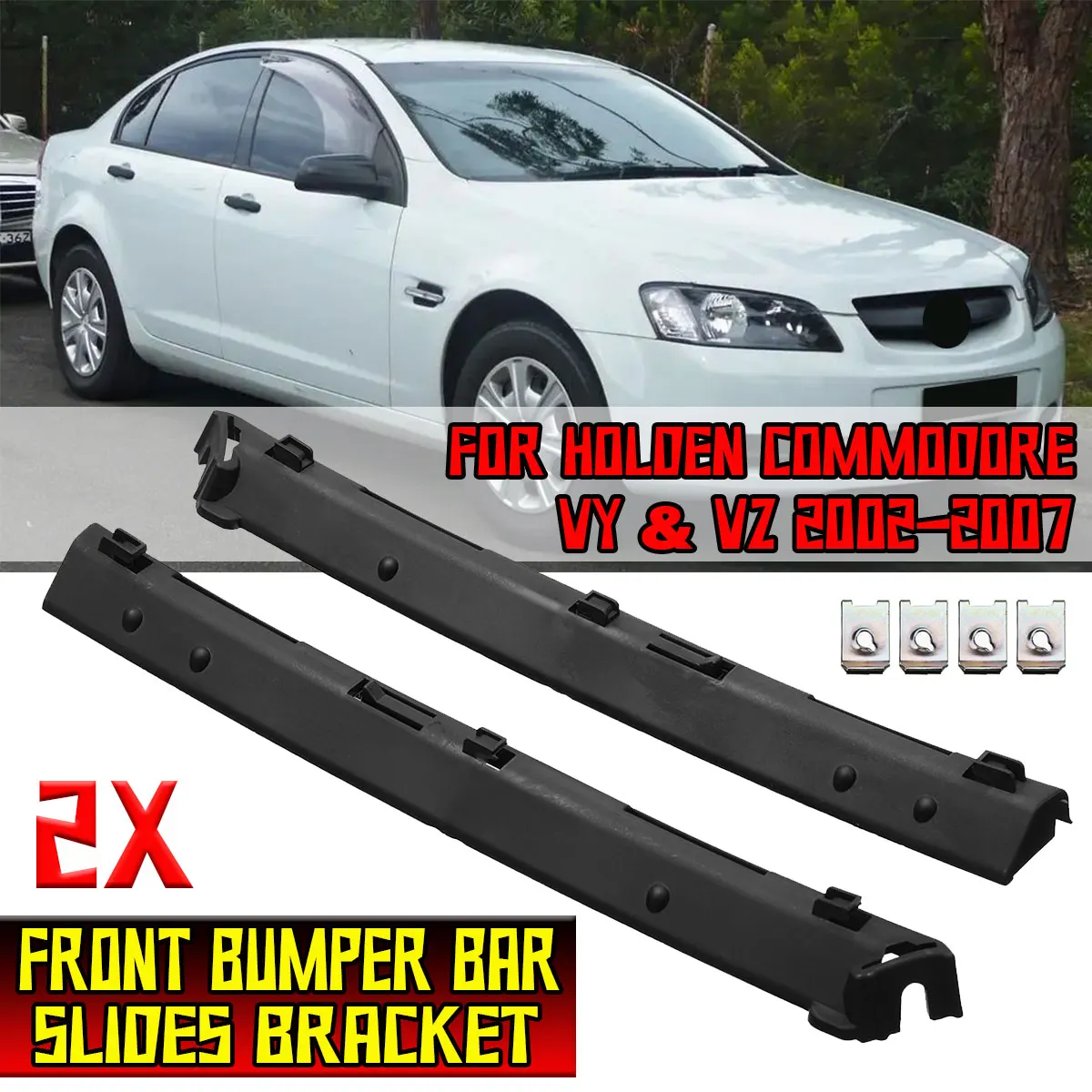 New Front Bumper Bar Slides Bracket FOR HOLDEN COMMODORE VY & VZ 2002