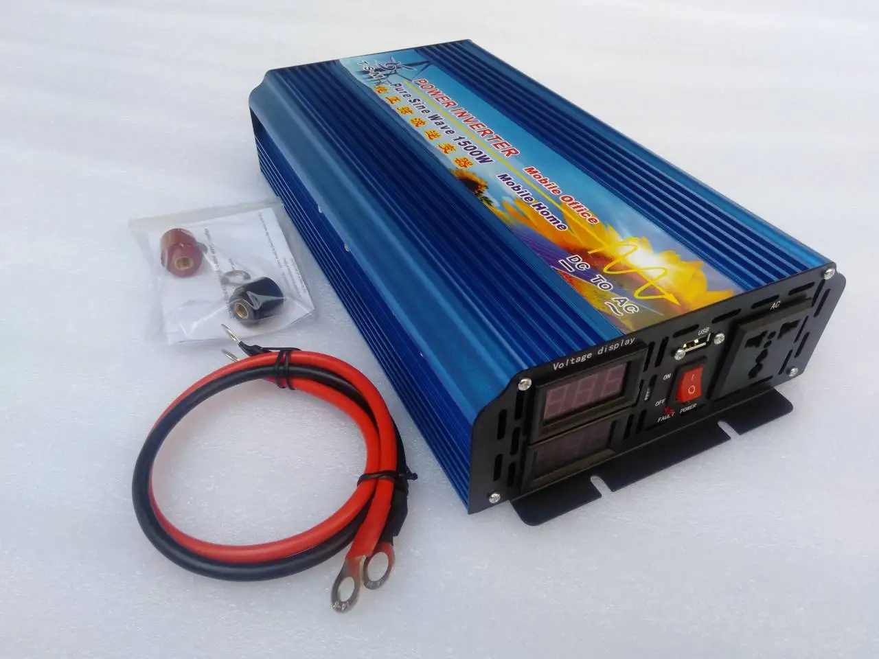 Inversore Senoidale Da 1500W Dc 12V A Ac 110V 120V 127V 60Hz Pura Onda