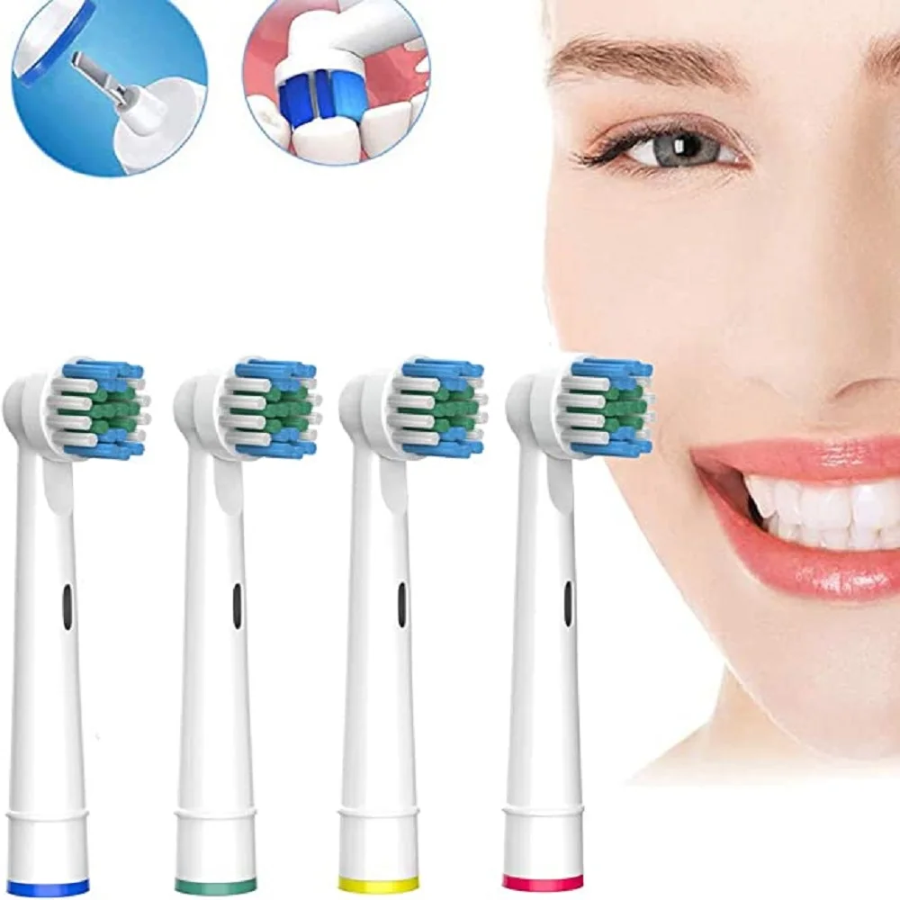 4/8/12/16 Pcs Professional Replacement Brush Head For Oral B Electric Toothbrush Heads Soft Dupont Bristle Nozzles Oral Care 4 pcs professional electric toothbrush replacement heads soft dupont bristles tooth brush heads for philips sonicare oral care