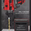 80N.m 18V Brushless Electric Drill Cordless Knockable Driller Driver Screwdriver Li-ion Battery Electric Power Tools 4
