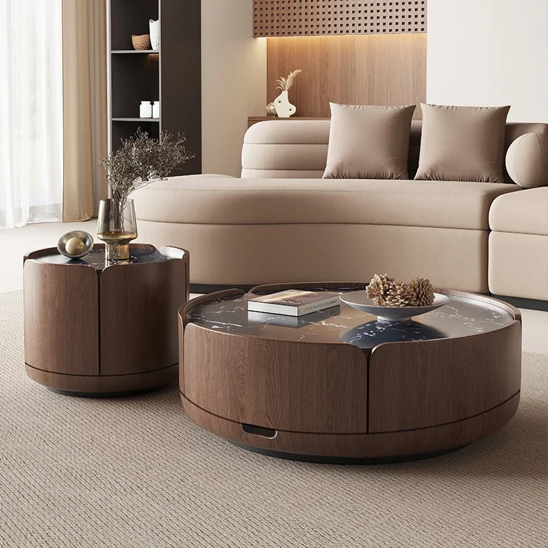 Italian Sofa Table Modern Minimalist Living Room Creative Rock Round Sofa Table Room Center Tavolino Da Divano Home Furniture