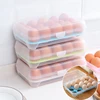 15 Grid Egg Storage Box Egg Tray With Lid Kitchen Refrigerator Egg Box Egg Drop Rack Egg Storage Boxes Fridge Egg Organizer 1