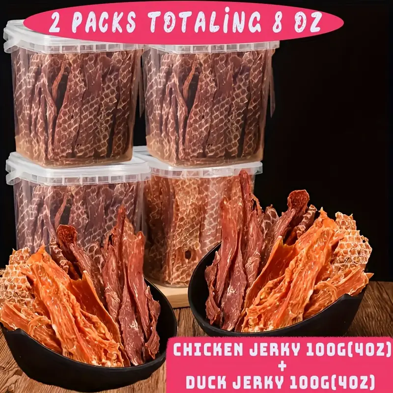 Dog Treats Assorted Pack – High-Protein Dried Chicken & Duck, Freeze-Dried Egg Yolk, Natural & Healthy Training Treats Specifically Designed for Puppies and Dogs, Grain-Free, Soft Chew Rewards, Suitable for Small, Medium, and Large Dog Breeds - Image 2