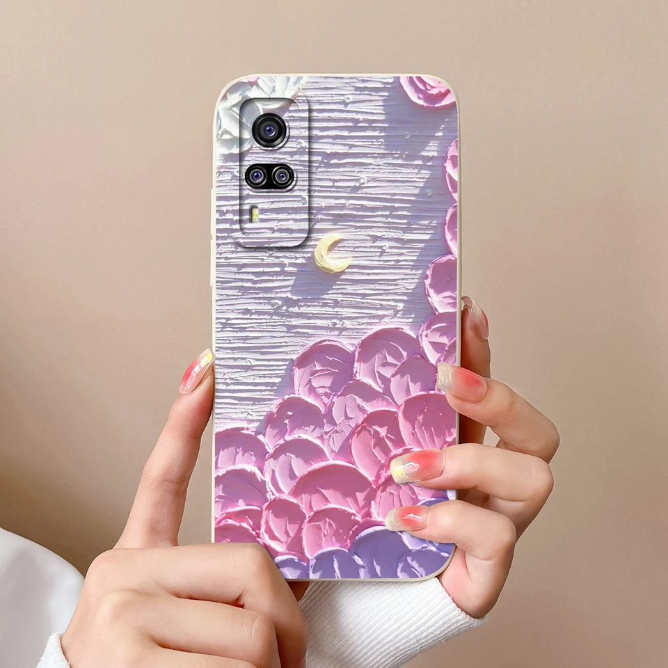 Cute Panda Dog & Floral Liquid Shell Soft Protective Luxury Case - Vibrant Design Cover