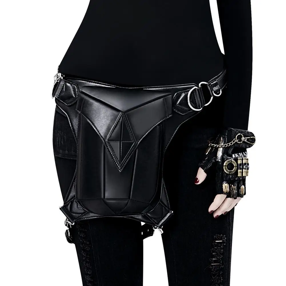 Ремень в стиле стимпанк сумка, черная, в ретро-стиле, для Хэллоуина, на пояс
